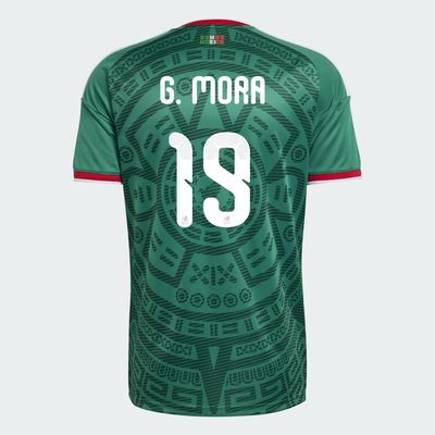 Mexico Gilberto Mora  19 Home World Cup Jersey 2026