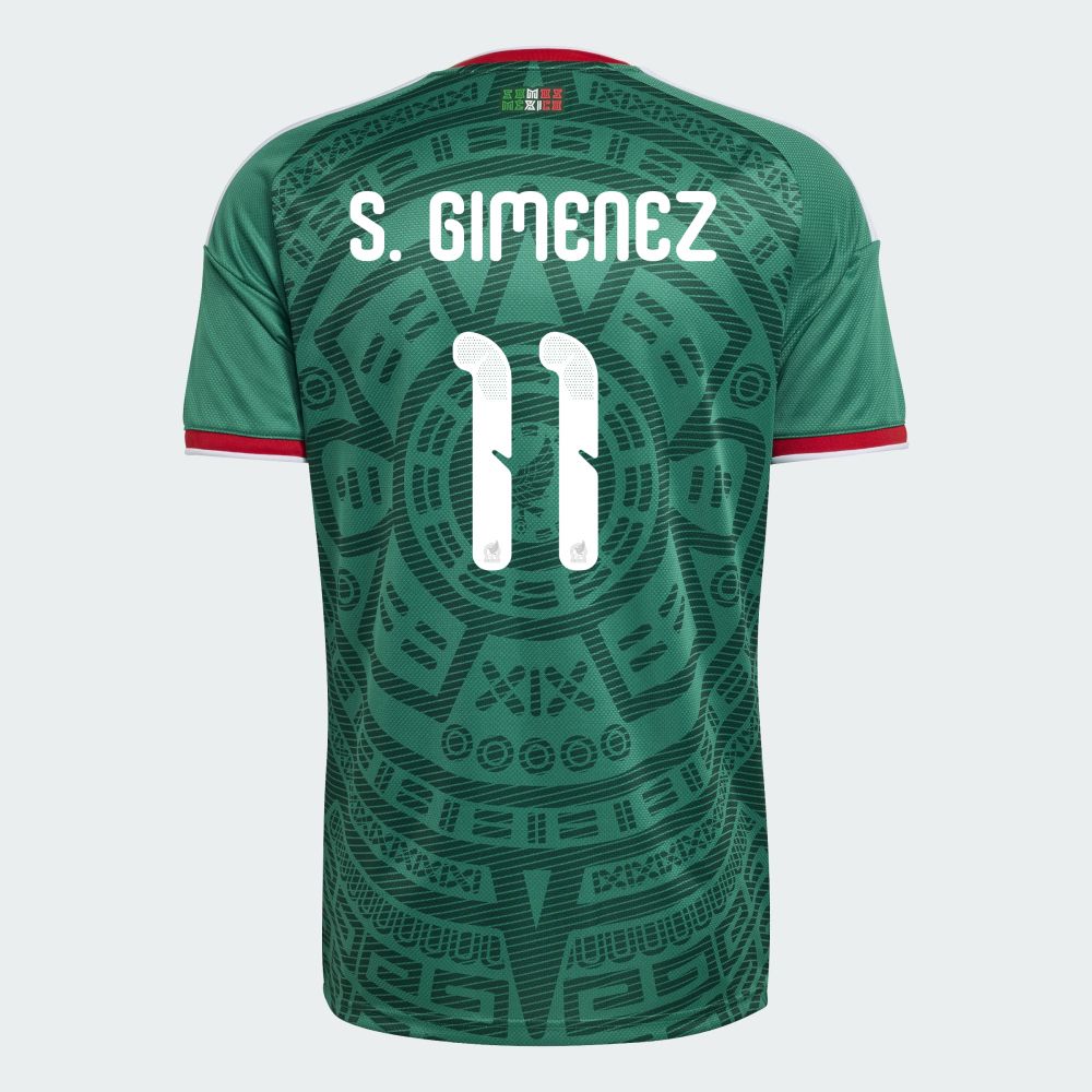Mexico Santiago Giménez 11 Home World Cup Jersey 2026
