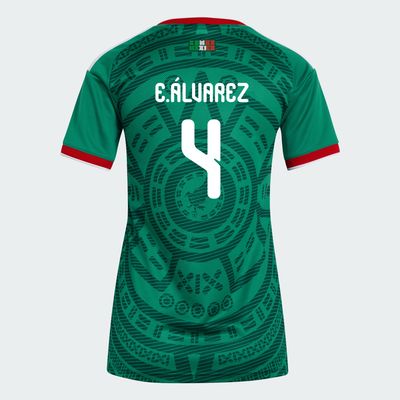 Mexico Edson Álvarez 4  Home World Cup Women's Jersey 2026