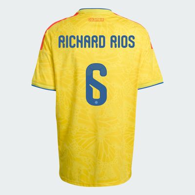 Colombia Richard Rios 6 Home  World Cup Jersey 2026