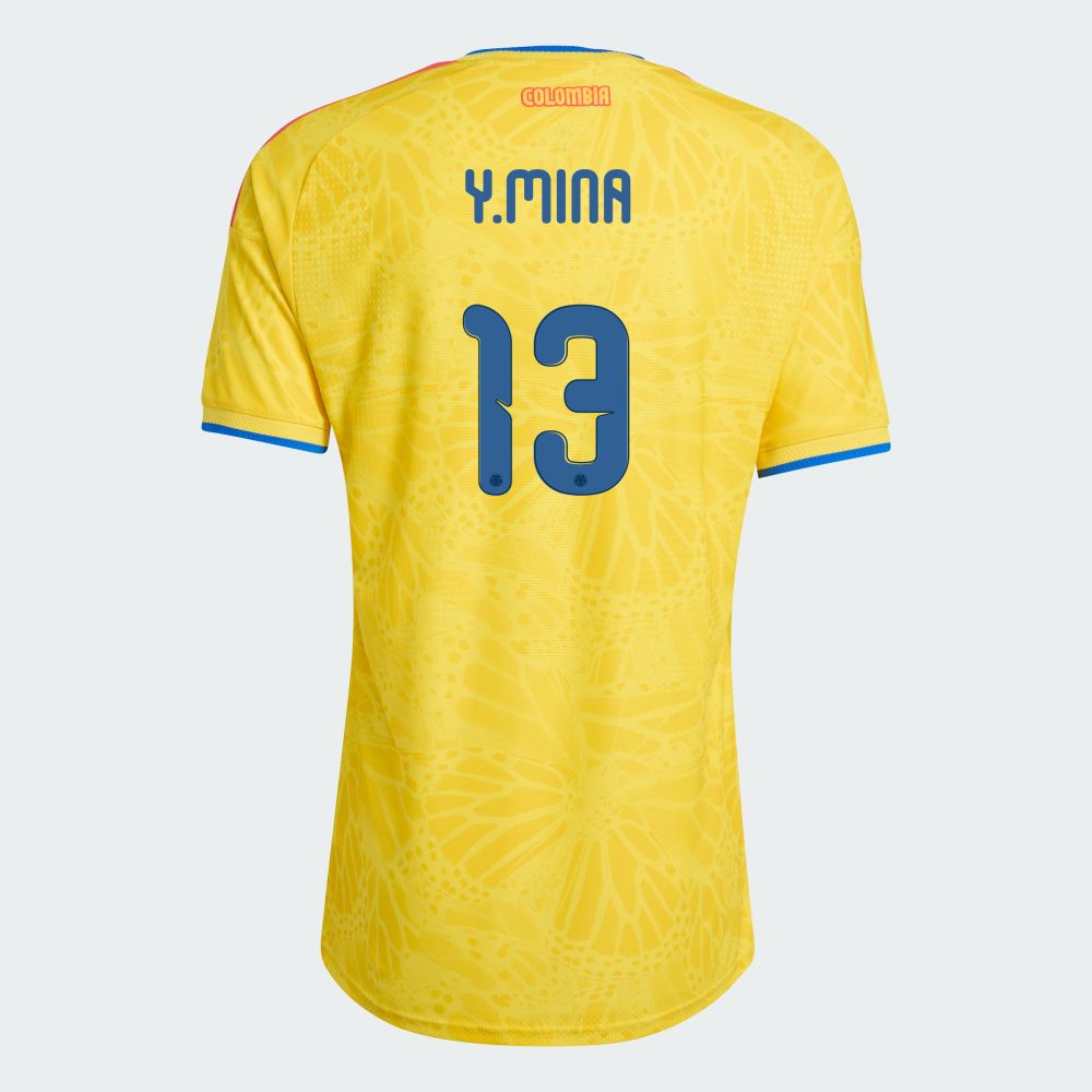 Colombia Yerry Mina 13 Home World Cup Jersey 2026 (Player Version)