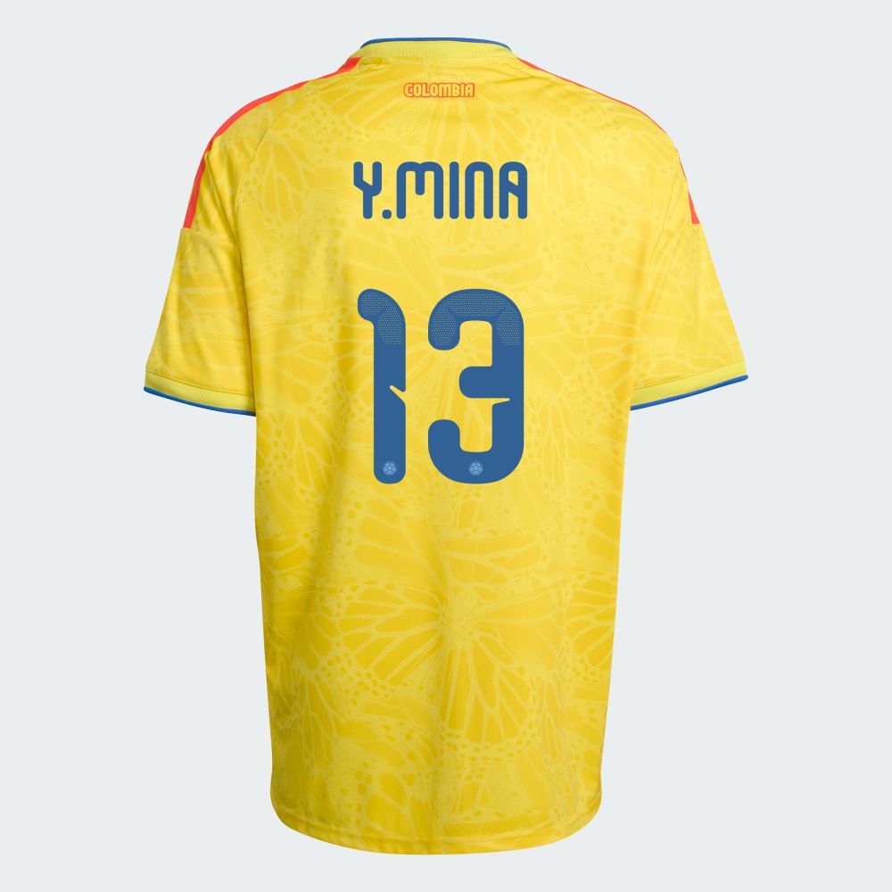 Colombia Yerry Mina 13 Home World Cup Jersey 2026