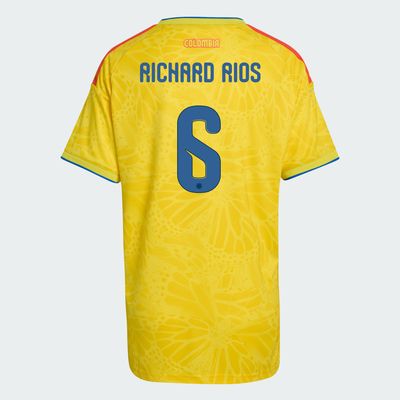 Colombia Home Richard Rios 6 World Cup Women's Jersey 2026