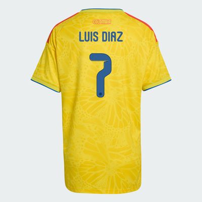 Colombia Luis Diaz 7  Home World Cup Women's Jersey 2026