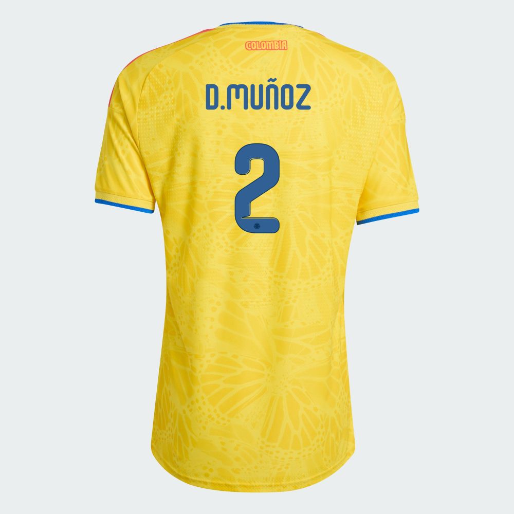Colombia D.Muñoz  2 Home World Cup Jersey 2026 (Player Version)
