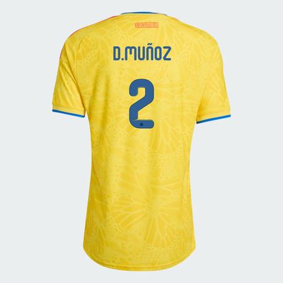 Colombia D.Muñoz  2 Home World Cup Jersey 2026 (Player Version)