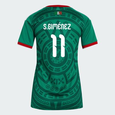 Mexico Santiago Giménez 11 Home World Cup Women's Jersey 2026