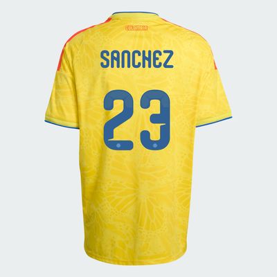 Colombia Davinson Sánchez 23 Home World Cup Jersey 2026