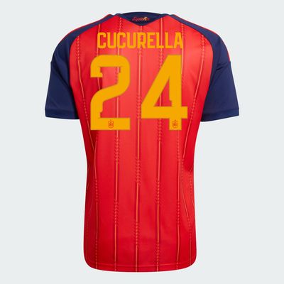 Spain Cucurella 24  Home World Cup Jersey 2026