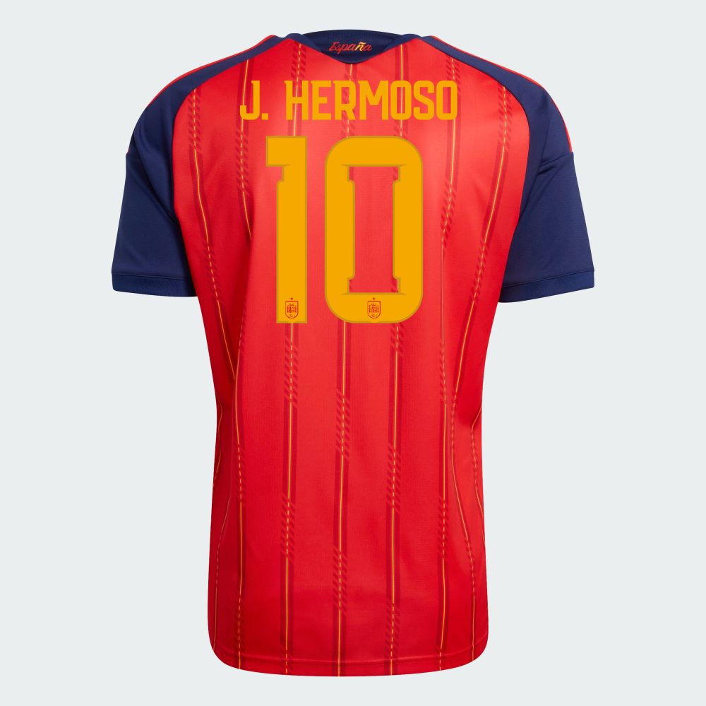 Spain  J.Hermoso 10 Home World Cup Jersey 2026