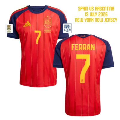Spain Ferran 7 Home World Cup Final Jersey 2026