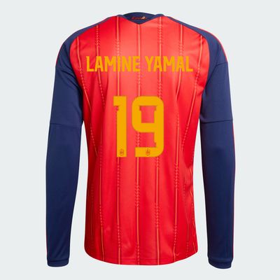 Spain Lamine Yamal 19 Home World Cup Long Sleeve Jersey 2026
