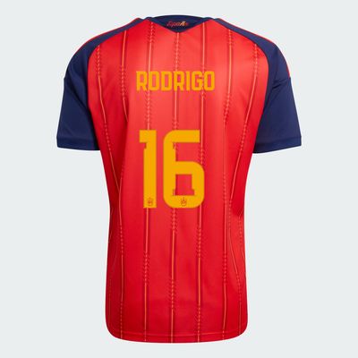 Spain Rodrigo 16 Home World Cup Jersey 2026