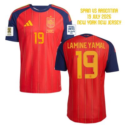 Spain Home  Lamine Yamal 19 World Cup Final Jersey 2026 (Player Version)