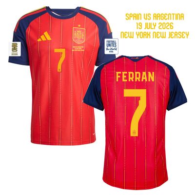 Spain Home Ferran 7 World Cup Final Jersey 2026 (Player Version)