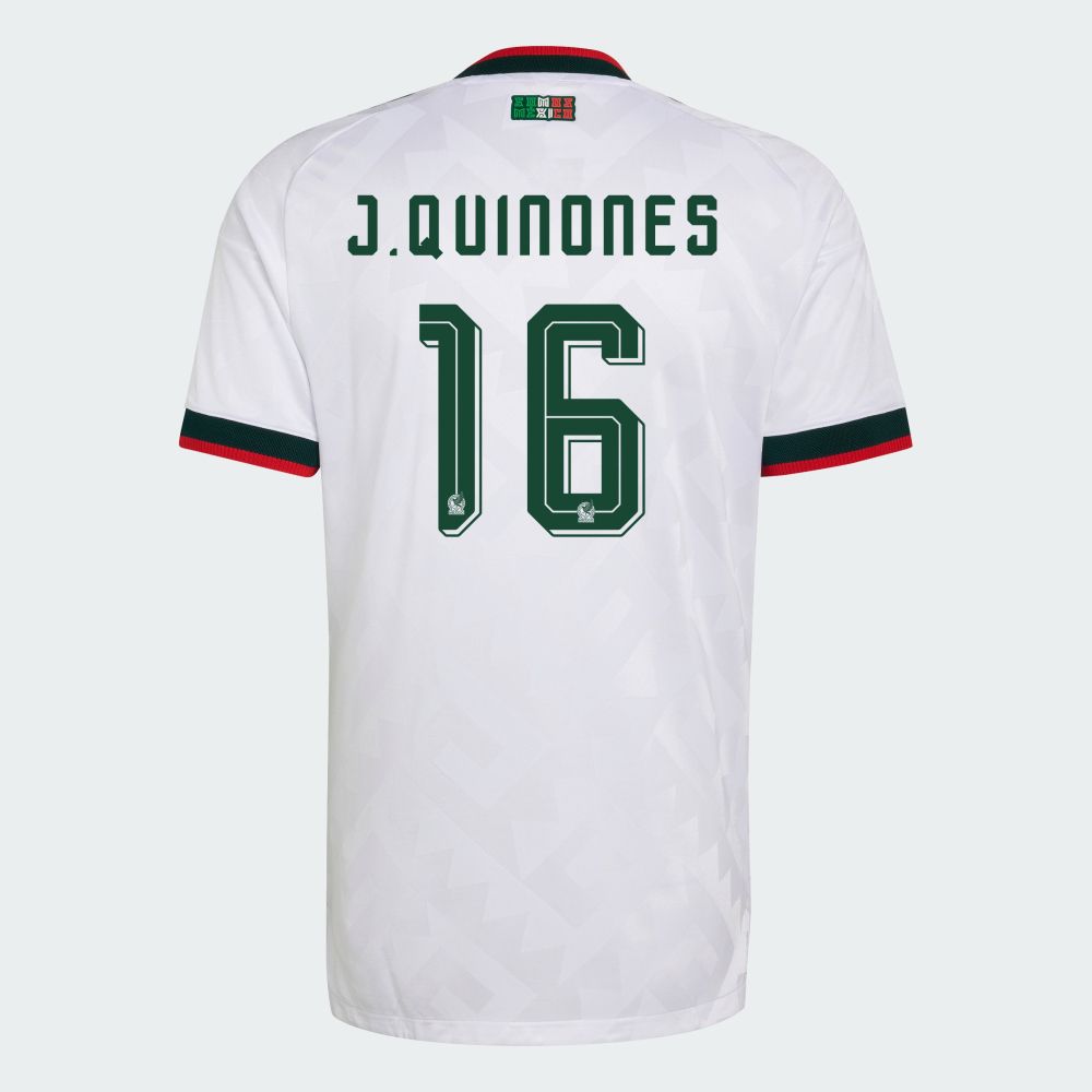 Mexico Julian Quiñones 16 Away World Cup Jersey 2026