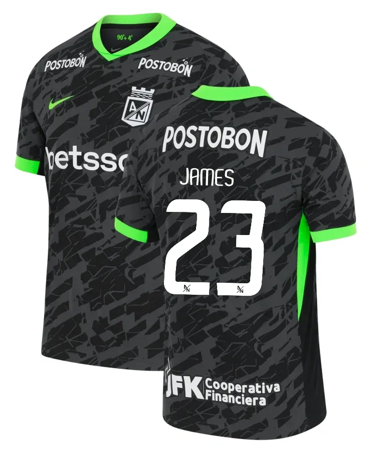 Camiseta Atletico Nacional  James Rodríguez #23 Third Soccer Jersey 2026/27