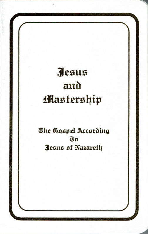 Jesus And Mastership