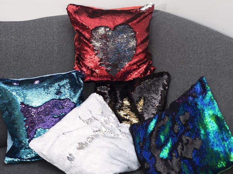 sequin pillow