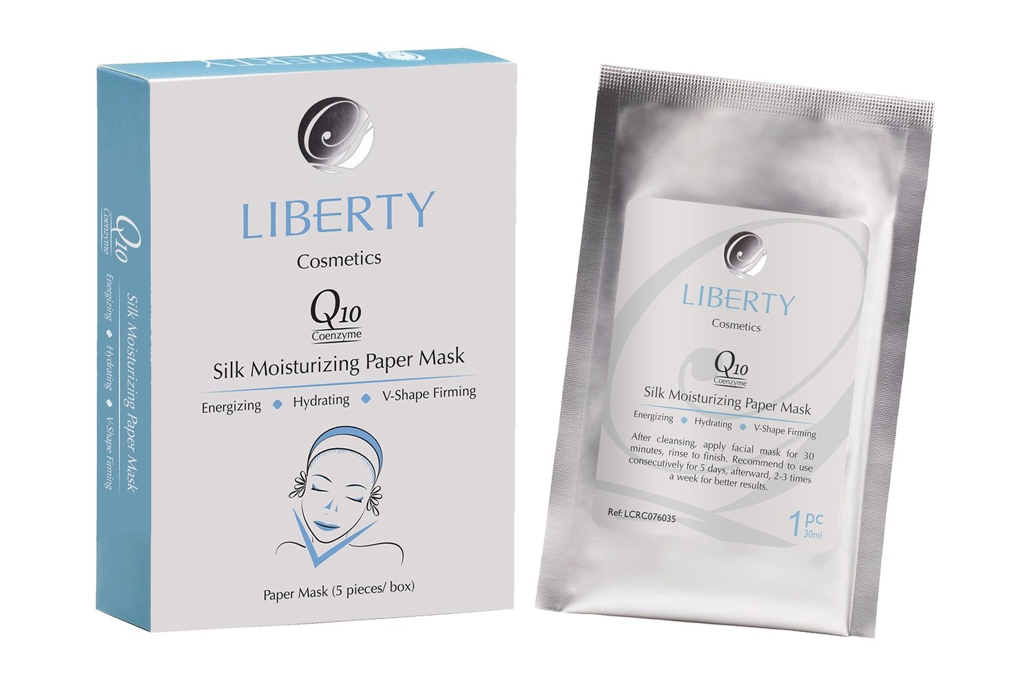 Q10 Silk Moisturizing Paper Mask Q10 絲質水漾面膜
