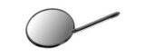 MOUTH MIRROR, PLANE, Ø 24 MM, SIMPLE-THREAD, STAINLESS