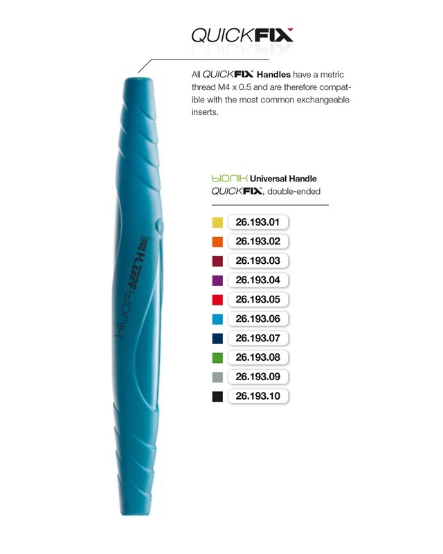 BIONIK HANDLE, M4X0.5, D/E