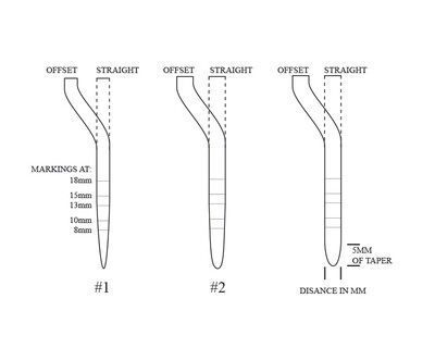OSTEOTOME TAPERED - RIDGE EXPANSION (Select Size & Tip Style) OSTEOTOME TAPERED - RIDGE EXPANSION (Select Size & Tip Style)