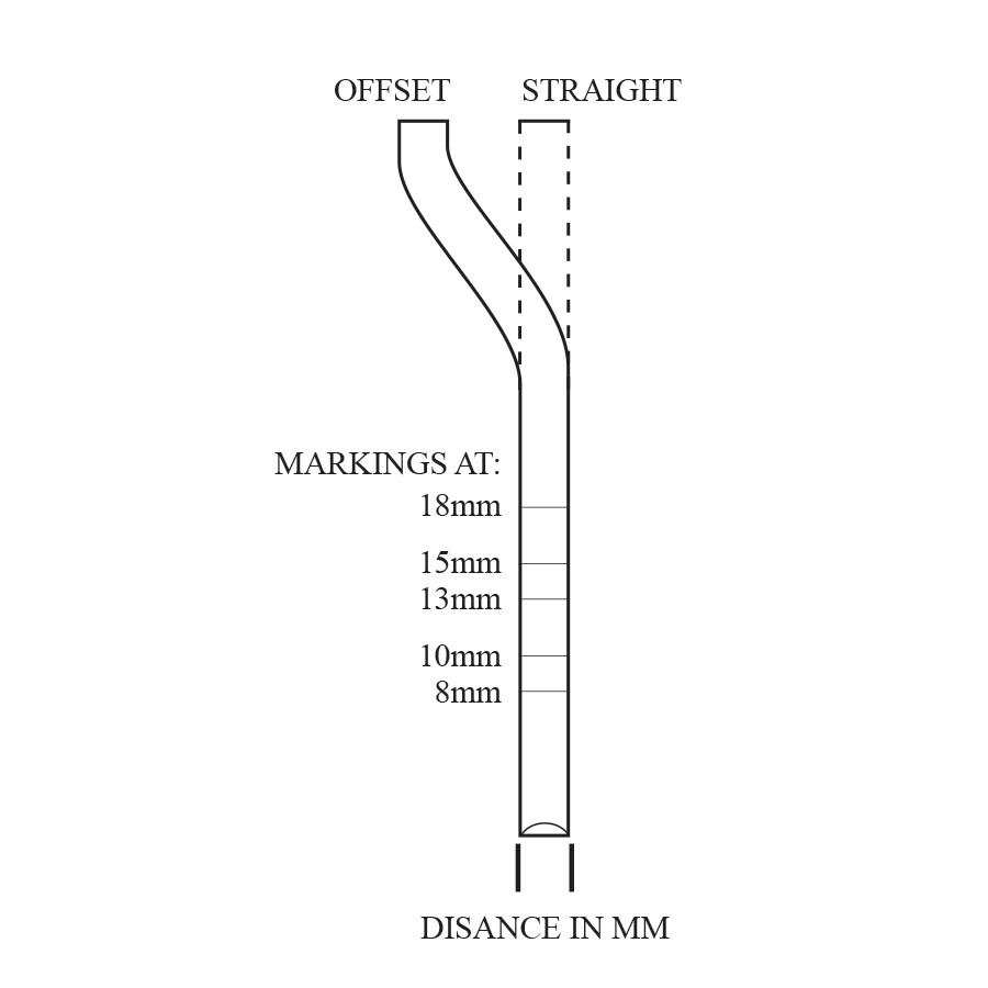 OSTEOTOME CONCAVE NON-TAPERED (Select Size &amp; Tip Style)