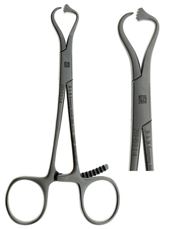 BONE HOLDER FORCEPS 12cm, 4 3/4&quot;