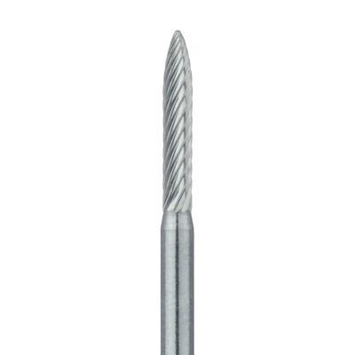 TRIMMING &amp; FINISHING CARBIDE BUR FINE 1.4MM FLAME SU, FGXXL 5PK