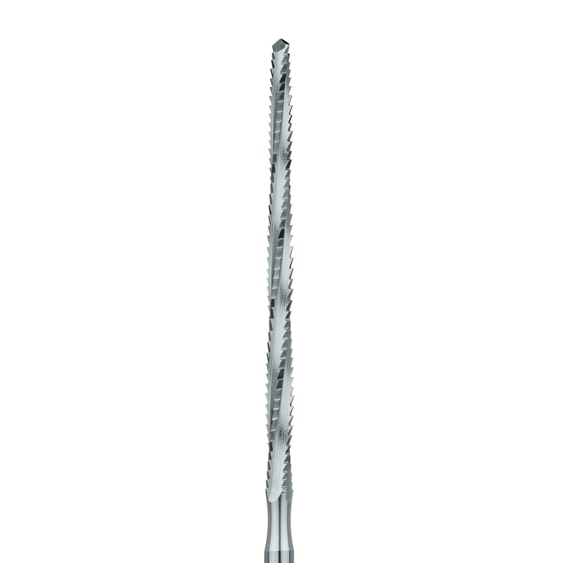 STEEL BUR, RUST FREE STAINLESS STEEL BUR, 2.3MM, CROSS CUT 35.0MM LENGTH LINDEMANN BUR, HPXL