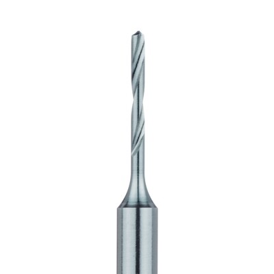 STEEL BUR, RUST FREE STAINLESS STEEL BUR, 0.8MM, TWIST DRILL, RAL 2PK