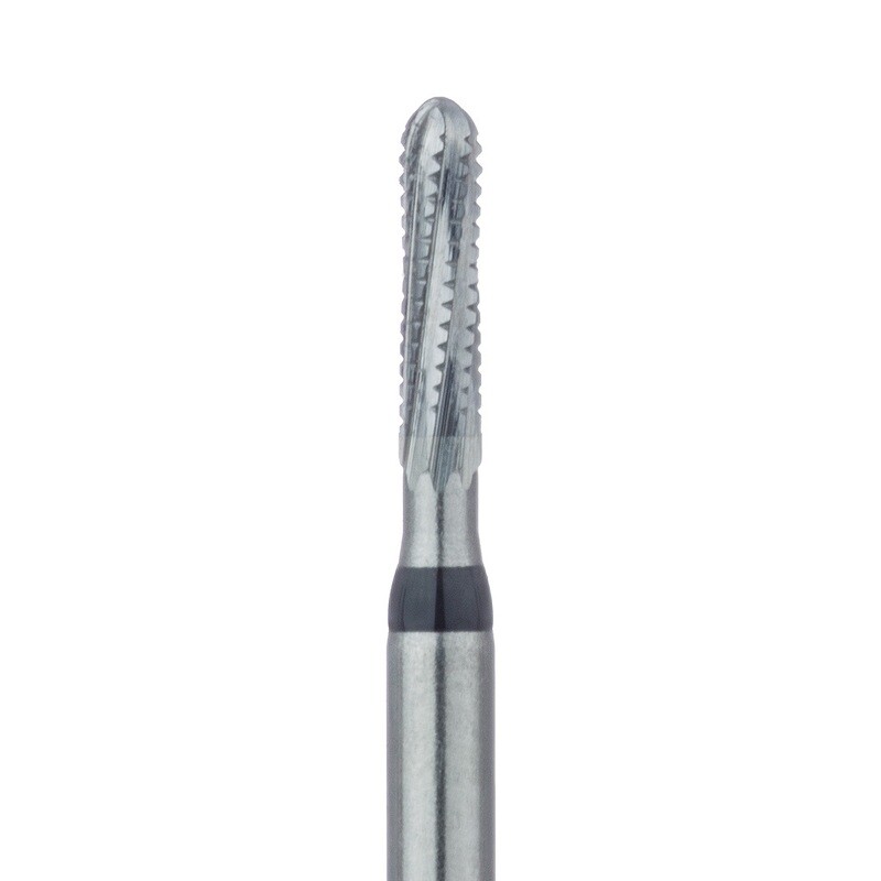 Carbide Bur Specialty, Amalgam Removal, Round End Cross Cut Fissure, 1.2mm, FG 5PK