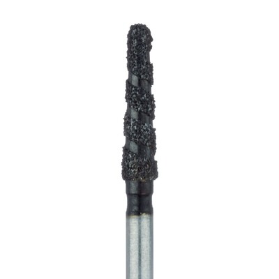 BLACK COBRA DIAMOND BUR, SUPER COARSE GRIT, ROUND END TAPER, 1.8MM, FG 5PK