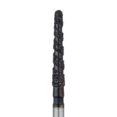 BLACK COBRA DIAMOND BUR, SUPER COARSE GRIT, ROUND END TAPER, 1.8MM, FG 5PK