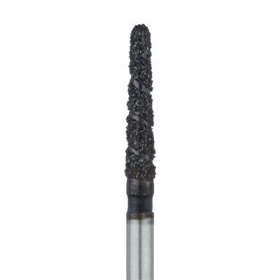 BLACK COBRA DIAMOND BUR, SUPER COARSE GRIT, ROUND END TAPER, 1.6MM, FG 5PK