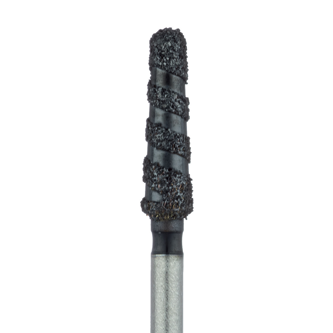 BLACK COBRA DIAMOND BUR, SUPER COARSE GRIT, ROUND END TAPER, 2.1MM, FG 5PK