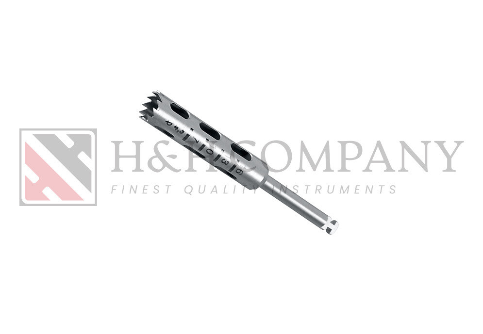 TREPHINE INSIDE Ø 4,3 MM SHEATH 2,35 MM X 30 MM LG, 11 TEETH