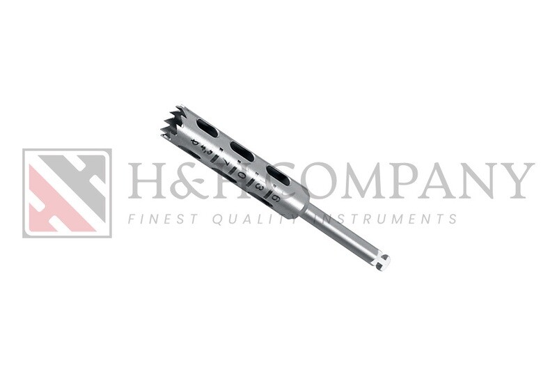 TREPHINE INSIDE Ø 4,3 MM SHEATH 2,35 MM X 30 MM LG, 11 TEETH