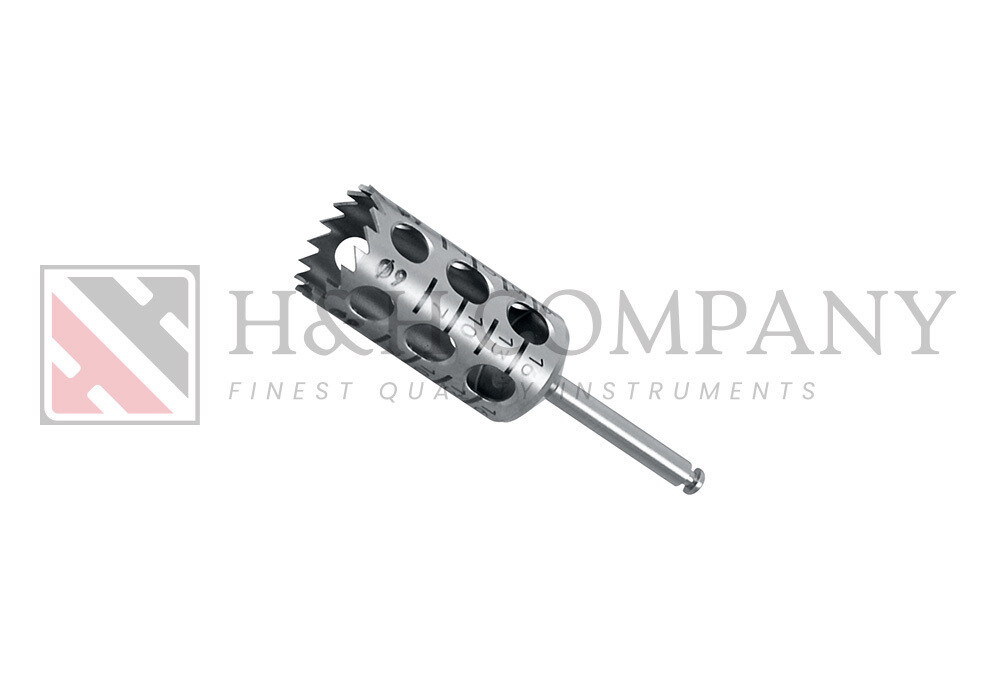 TREPHINE INSIDE Ø 9,0 MM SHEATH 2,35 MM X 30 MM LG, 17 TEETH
