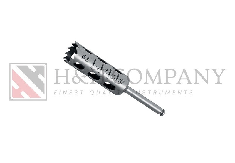 TREPHINE  INSIDE Ø 6,0 MM SHEATH 2,35 MM X 30 MM LG, 11 TEETH