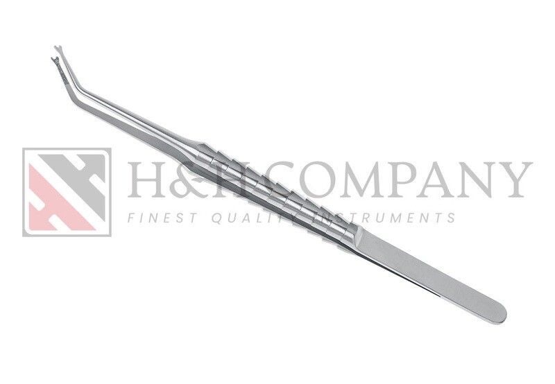 MICRO TISSUE FORCEPS, GECKO, U SHAPED DIAMOND COATED TIP, ZEPF LINE, 16CM