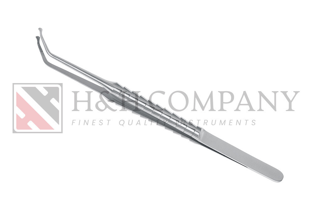 MICRO TISSUE FORCEPS, GOOSE HEAD, DIAMOND COATED TIP, ZEPF LINE, 16CM