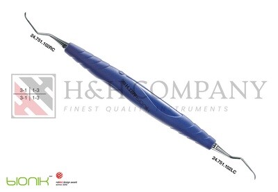 UNIV. CURETTE PERIODONT., ZEPF-BIONIK COLUMBIA UNIVERSITY FIG.2R/2L