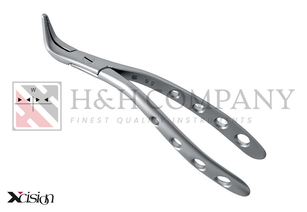 EXTRACTING/ROOT- AND SPLINTER FORCEPS FOR THE UPPER JAW, SEQUESTER,