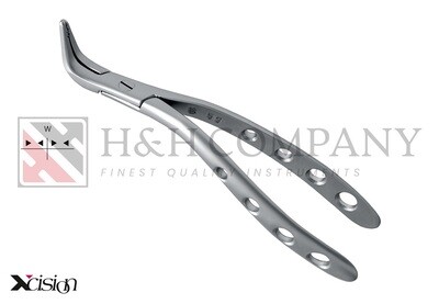 EXTRACTING/ROOT- AND SPLINTER FORCEPS FOR THE UPPER JAW, SEQUESTER,