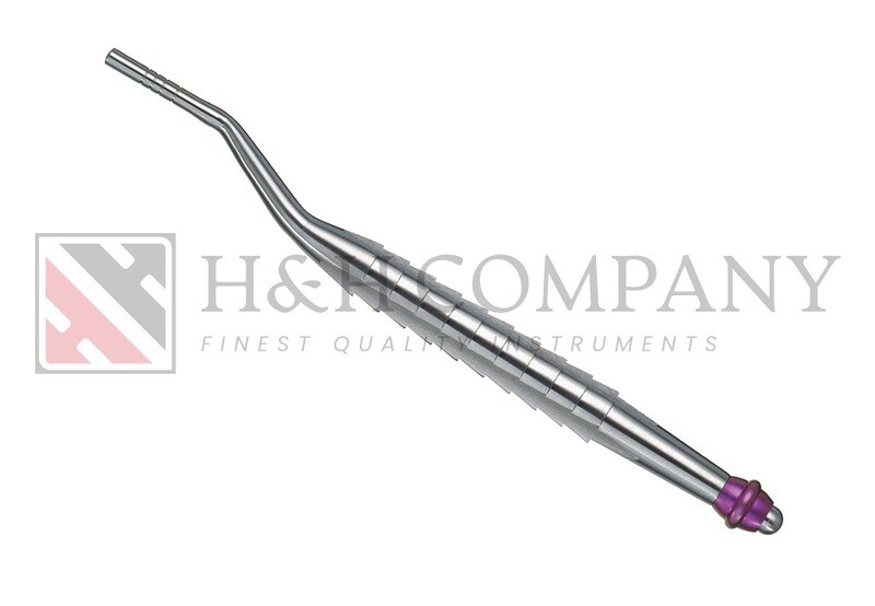 OSTEOTOME INSTRUMENT, CONVEX, ANGULATED, Ø 3,4 / 3,8 RED MARK