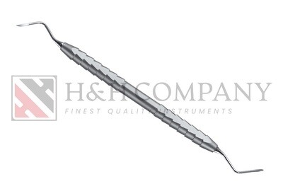 ROOT TIP ELEVATOR, HEIDBRINK, FIG. 1, DOUBLE-ENDED, SERRATED EDGES