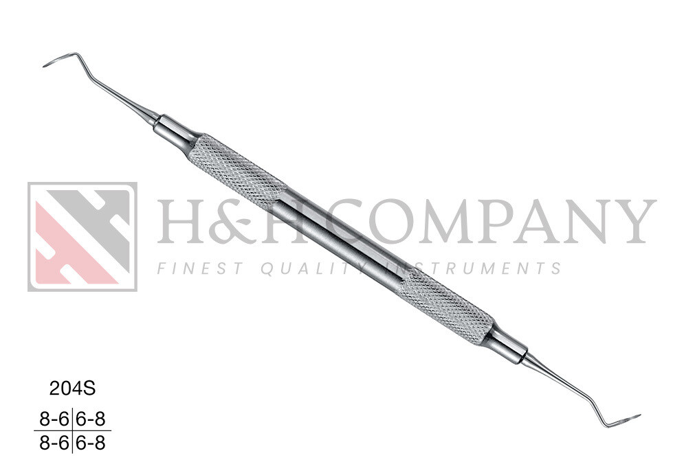 PERIODONTAL SICKLE SCALER, FIG. 204-S, NARROW MODEL,