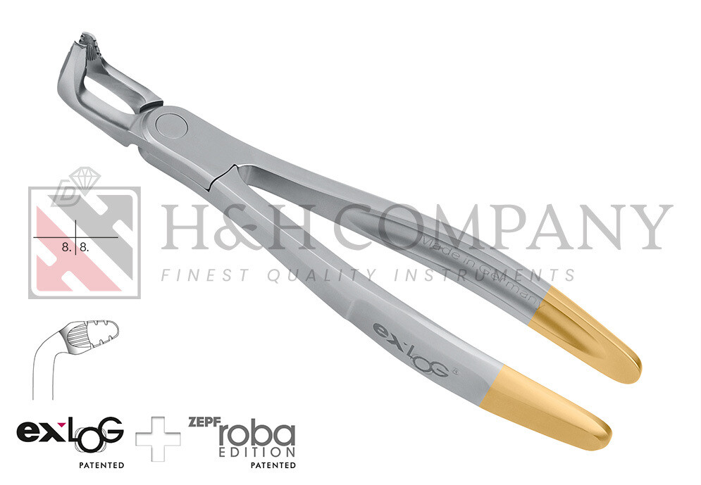 EXTRACTING FORCEPS, EXLOG® FIG. 79A LOWER WISDOM TEETH, EXTRACTING FORCEPS, EXLOG® FIG. 79A LOWER WISDOM TEETH,